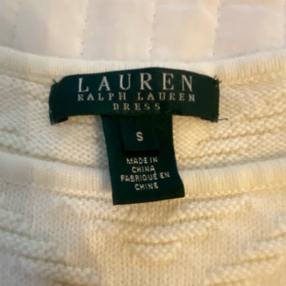 Ralph Lauren Cream Knit Dress - Size Small - Picture 2 of 2